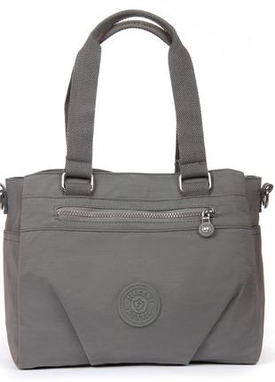 Сумка женская текстиль полиамид jielshi 0881 d.grey