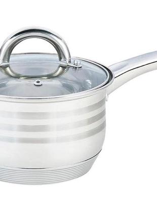 Сотейник нержавеющий maestro - 160 мм x 2,1 л с крышкой mr-3513-16s