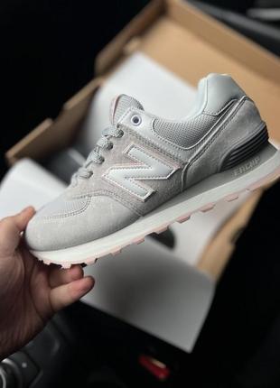 Кроссовки new balance 574 серые женские / мужские