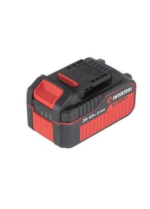 Акумулятор intertool — 20 в x 4 а·год li-ion storm