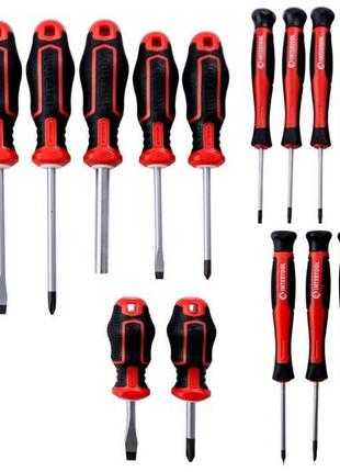 Набор отверток intertool - ph x sl x t с битами storm 36 ед.