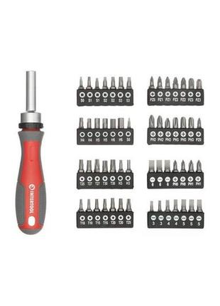 Отвертка intertool - реверсионная pro 57 ед. 2
