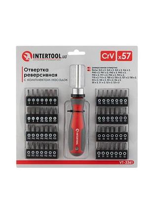 Отвертка intertool - реверсионная pro 57 ед. 4