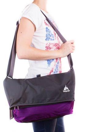 Жіноча спортивна сумка через плече 32х35х10 см onepolar фіолетовий (2000001964484)6 фото