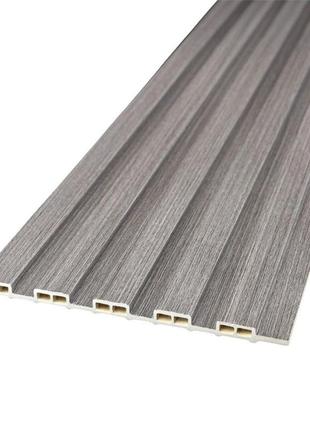 Декоративная рейка wpc серая для внутренней отделки стен имитация древесины влагостойкая gl-55
