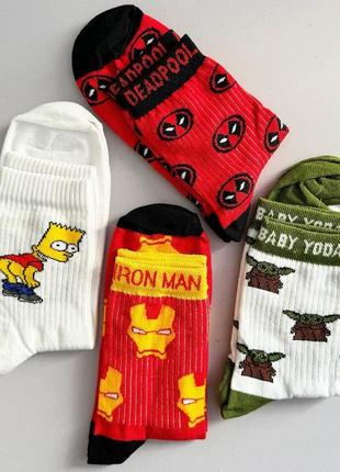 Комплект жіночих високих шкарпеток 4 пари 36-41 р|швидка доставка|