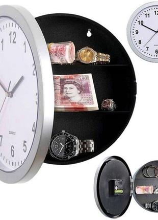 Настенные часы-сейф. часы с секретом. настенные часы с тайником. сейф-тайник safe clock|швидка доставка|