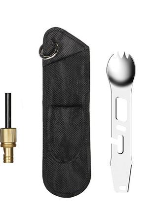 Туристический походный набор yuantoose s01 нож, вилка, ложка|швидка доставка|