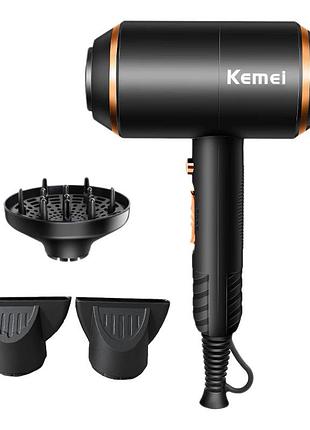 Фен для волос с диффузором kemei km-8896|швидка доставка|