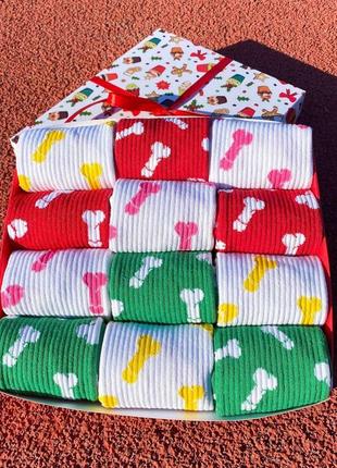 Подарунковий набір жіночих шкарпеток на 12 пар 36-41 р у святковій коробці|швидка доставка|