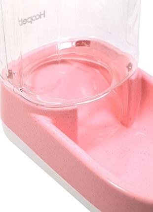 Годівниця автоматична для котів і собак hoopet 18g0120g pink|швидка доставка|2 фото