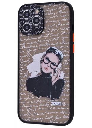 Чехол для apple iphone 12 pro max училка. цвет: черный|швидка доставка|