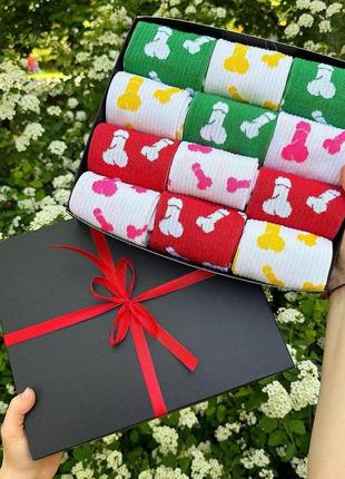 Подарунковий набір жіночих шкарпеток на 12 пар 36-41 р|швидка доставка|