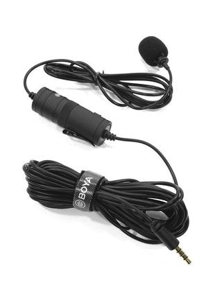 Микрофон петличный всенаправленный boya by-m1|швидка доставка|