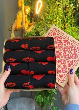 Бокс жіночих шкарпеток 36-41 р на 8 пар у подарунковій коробці|швидка доставка|