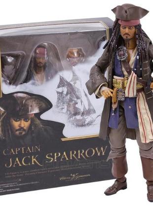 Іграшка капітан джек горобець до фільму "пірати карибського моря". колекційні action фігурки джека горобця|швидка доставка|