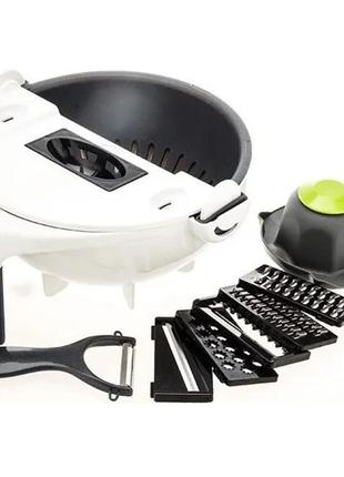 Многофункциональная овощерезка wet basket vegetable cutter, 7 сменных лезвий. мультислайсер|швидка доставка|