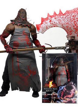 Фигурка majini resident evil. статуэтка резидент зла.18см. коллекционные фигурки. red executioner