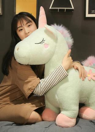 Белый единорог 🏪totalbazaar🏪 70 см. плюшевая мягкая игрушка единорог|швидка доставка|