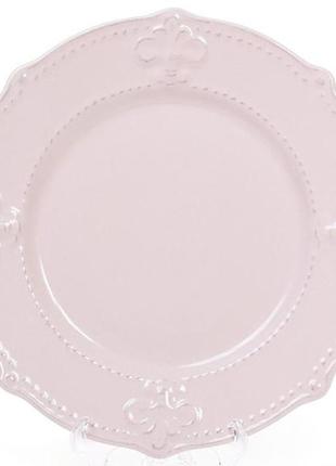 Набор 6 десертных тарелок leeds королевская лилия bonadi ø21,5 см (ø11 см)  cl0016812