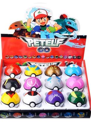 Набор фигурок pokemon go pokemon go 12 шт. игровые фигурки покемоны. детский набор игрушек покетболы с|швидка