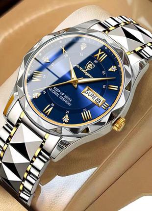 Наручные кварцевые часы poedagar 41 мм. стрелочные часы poedagar. наручные часы нерж сталь|швидка доставка|