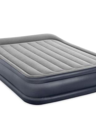 Двуспальная надувная кровать intex 64136 (203x152x42см). надувной матрас интекс 64136|швидка доставка|