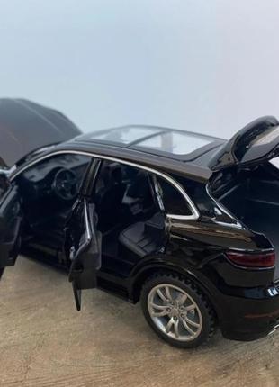 Модель автомобиля porsche cayenne. металлическая машинка, инерционная машинка порш кайен черный 1:32|швидка 7