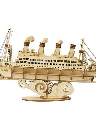 Деревянный 3d конструктор robotime tg306 титаник|швидка доставка|