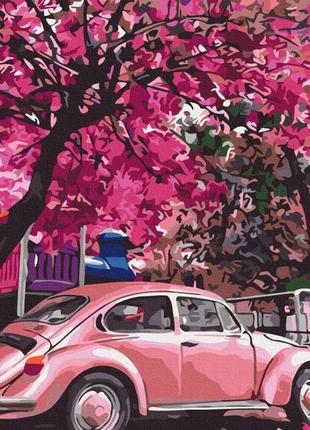 Картина по номерам цветущая парковка 40x50 см brushme разноцветный (2000002768302)
