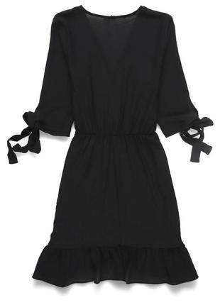 Платье Черное с баской h&amp;m2 фото