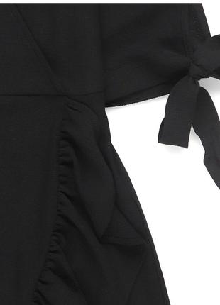 Платье Черное с баской h&amp;m3 фото
