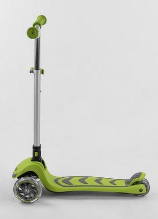 Самокат триколісний 60х18х30 см best scooter салатовий (2000002312383)3 фото