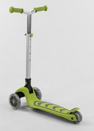 Самокат трехколесный 60х18х30 см best scooter салатовый (2000002312383)4 фото