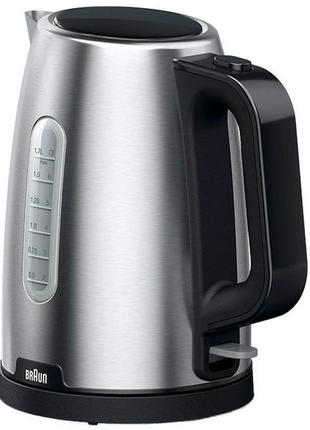 Электрочайник braun purshine wk-1500-bk 1.7 л черный