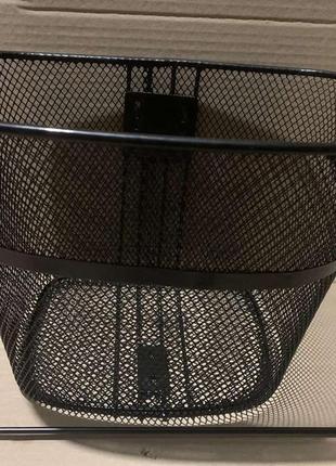 Кошик для велосипеда flagman метал чорна сітка 33х24х25