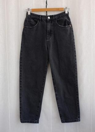 Темно серые джинсы мом от zara размер 11-12 лет