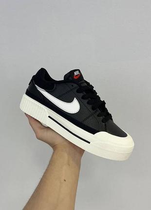 Кроссовки nike court legacy lift black