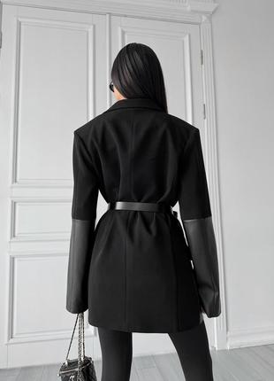 Піджак jadone fashion монро m-l чорний4 фото