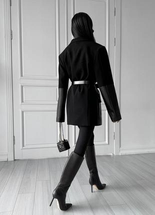 Піджак jadone fashion монро m-l чорний3 фото