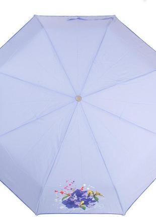 Женский складной зонт полный автомат (z3911-1105) 101 см airton голубой (2000001293027)1 фото