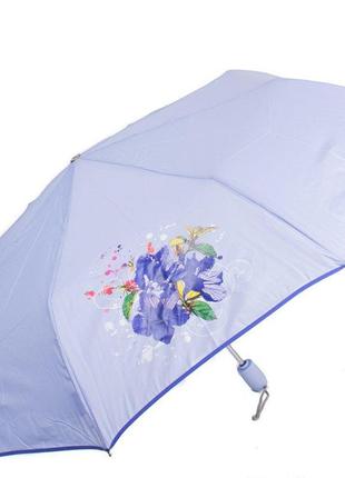 Женский складной зонт полный автомат (z3911-1105) 101 см airton голубой (2000001293027)2 фото