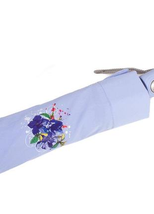 Женский складной зонт полный автомат (z3911-1105) 101 см airton голубой (2000001293027)4 фото