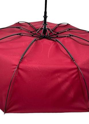 Жіноча складана парасолька напівавтомат toprain бордова (2000002743989)6 фото