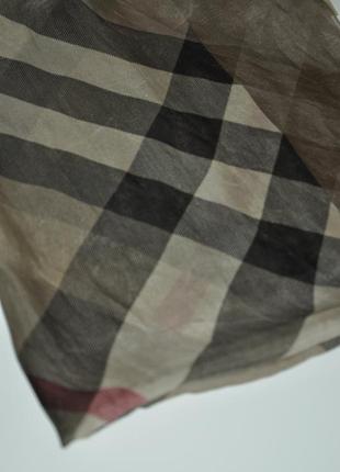 Шовковий шарф палантин burberry4 фото