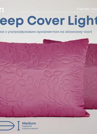 Подушка "sleepcover light" 50*70 см (650г) (microfiber) бордовий