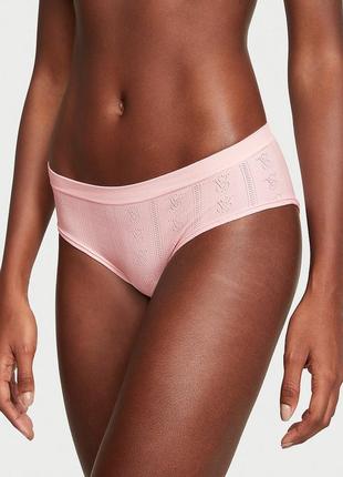 Женские летние дышащие бесшовные трусики хипстеры victoria’s secret