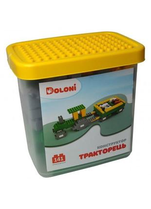 Конструктор игровой doloni toys тракторец 013888-41 141 деталь