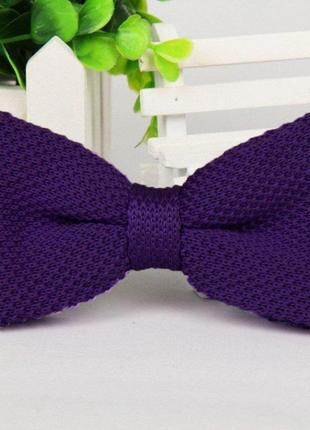 Чоловіча краватка метелик 11 см handmade фіолетовий (2000000644547)