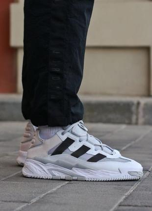 Мужские кроссовки adidas niteball white gray 41-42-43-44